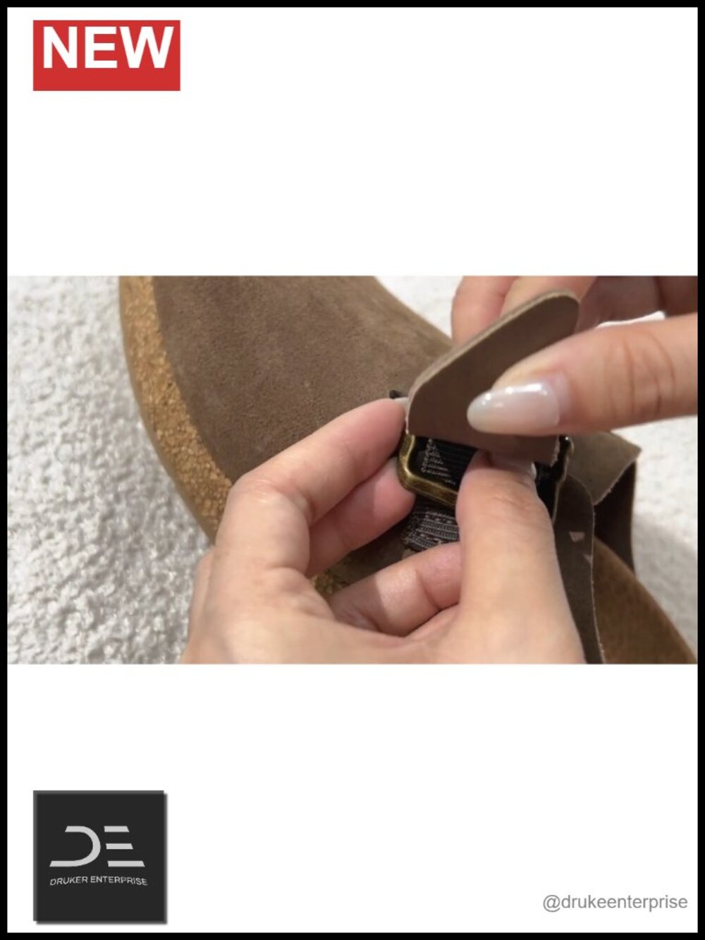 Genuine Suede Platform Clogs Women Mules Non Slip Comfort - Picture 4 of 4